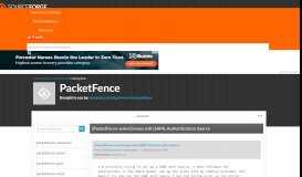 
							         PacketFence / [PacketFence-users] Issues with SAML Authentication ...								  
							    