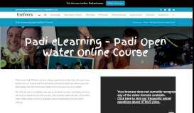 
							         Padi eLearning Openwater Course - Easy Divers Cyprus								  
							    