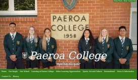 
							         Paeroa College								  
							    