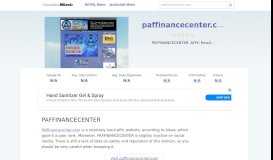 
							         Paffinancecenter.com website. PAFFINANCECENTER.								  
							    
