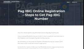 
							         PAG-IBIG Online Services: Easy to Follow Guide for Beginners in 2019								  
							    