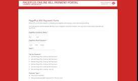 
							         PAGEPLUS PAY BILL ONLINE - Services by Wireless Billing Online ...								  
							    