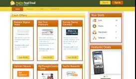 
							         Paid To Read Email® - Earn Money By Completing Cash Offers								  
							    