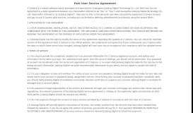 
							         Paid User Service Agreement								  
							    