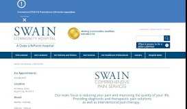 
							         Pain Center | Swain Community Hospital								  
							    