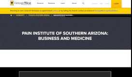 
							         Pain Institute of Southern Arizona: Business and Medicine - Vantage ...								  
							    