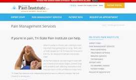 
							         Pain Management Services – Tri-State Pain Institute – Erie, PA								  
							    