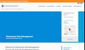 
							         Pain Management Specialists | Dimensions Pain Management								  
							    