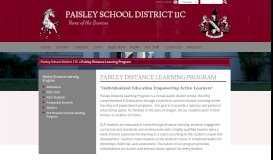 
							         Paisley Distance Learning Program - Paisley School District 11C								  
							    