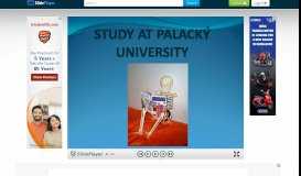
							         Palacký University Information System - PORTAL Access your study ...								  
							    