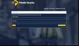 
							         Paladin Security - Login								  
							    