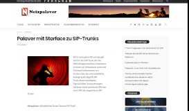 
							         Palaver mit Starface zu SIP-Trunks – Netzpalaver								  
							    
