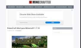 
							         PaleoCraft Mod para Minecraft 1.7.10 | MineCrafteo								  
							    