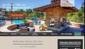 
							         Palisades Sierra Del Oro: Corona, CA Apartments for Rent								  
							    