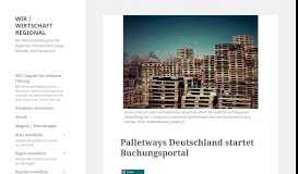 
							         Palletways Deutschland startet Buchungsportal › WIR | WIRTSCHAFT ...								  
							    