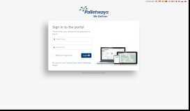 
							         Palletways Portal								  
							    