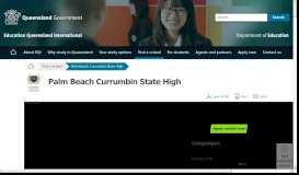
							         Palm Beach Currumbin State High - Education Queensland International								  
							    