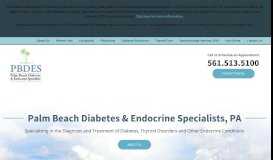 
							         Palm Beach Diabetes and Endocrine Specialists PA								  
							    