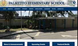 
							         Palmetto Elementary – PES Pride								  
							    