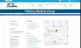 
							         Paloma Medical Group – Arizona Community Physicians								  
							    