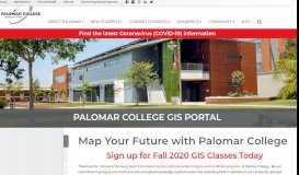 
							         Palomar College GIS Portal								  
							    