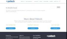 
							         Paltech || Corporate Capabilities								  
							    
