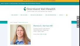 
							         Pamela D Harrison MD - Stormont Vail Health								  
							    