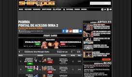 
							         PAMMA - Portal de Acesso MMA 2 - Sherdog.com								  
							    