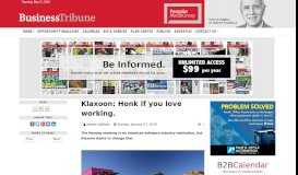 
							         Pamplin Media Group - Klaxoon: Honk if you love working.								  
							    