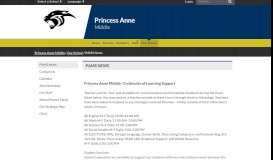 
							         PAMS News - Princess Anne Middle								  
							    