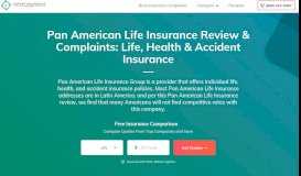 
							         Pan American Life Insurance Review & Complaints								  
							    
