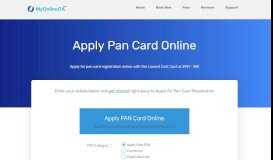 
							         PAN Card Registration - MyOnlineCA								  
							    
