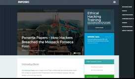 
							         Panama Papers - How Hackers Breached the Mossack Fonseca Firm								  
							    