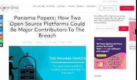 
							         Panama Papers: How Two Open Source Platforms Could Be Major ...								  
							    