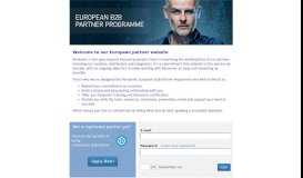 
							         Panasonic B2B Partner Portal								  
							    