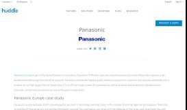 
							         Panasonic | Huddle								  
							    