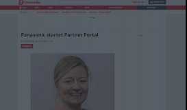 
							         Panasonic startet Partner Portal - ChannelBiz DE								  
							    