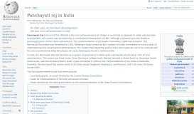 
							         Panchayati raj (India) - Wikipedia								  
							    