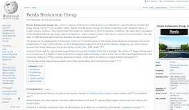 
							         Panda Restaurant Group - Wikipedia								  
							    