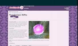 
							         Pandorian Rifts | Jorvikipedia | FANDOM powered by Wikia								  
							    