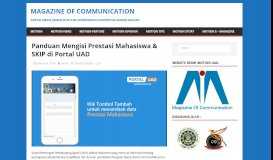 
							         Panduan Mengisi Prestasi Mahasiswa & SKIP di Portal UAD ...								  
							    