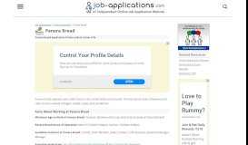 
							         Panera Bread Application, Jobs & Careers Online								  
							    