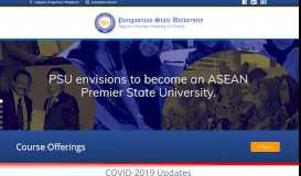 
							         Pangasinan State University » Premier University of Choice								  
							    