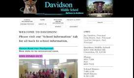 
							         Panther News | Davidson Middle School								  
							    