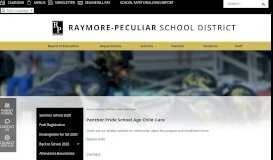 
							         Panther Pride School Age Child Care | Raymore-Peculiar SD - Official ...								  
							    