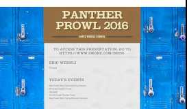 
							         Panther Prowl 2016 | Smore Newsletters								  
							    