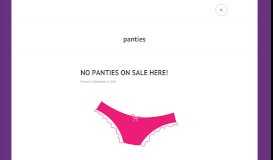 
							         panties – Sofia Grey								  
							    