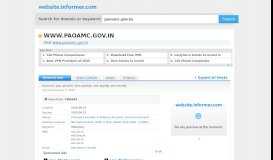 
							         paoamc.gov.in at Website Informer. Visit Paoamc.								  
							    