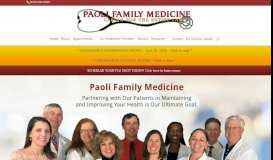 
							         Paoli Family Medicine - Caring for the Entire Family								  
							    
