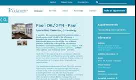 
							         Paoli Ob/Gyn Associates								  
							    